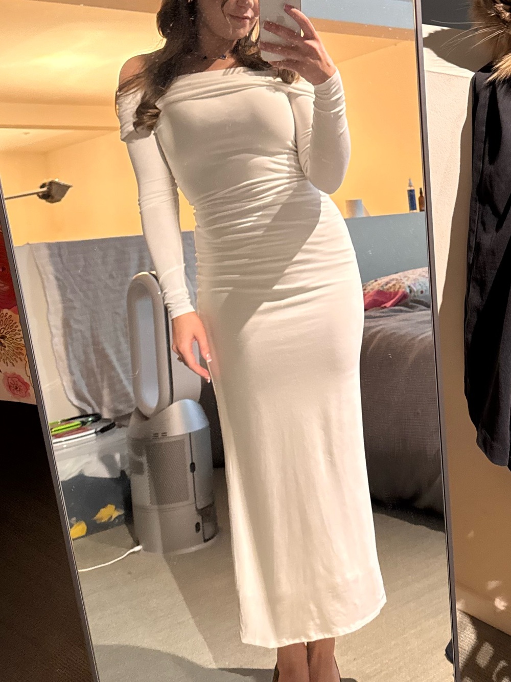 Park & Fifth Ivory Strapless Maxi Dress